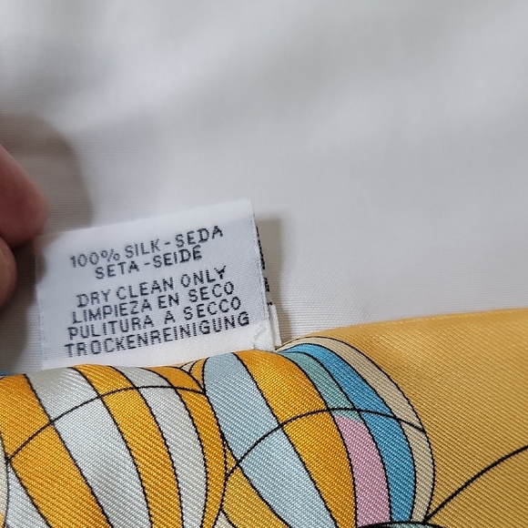 Hermes "Les Folies du Ciel" Silk Twilly Scarf - Picture 4 of 4